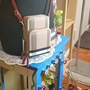 Plaid fashion infused crossbody bag/wallet/and card holder and change purse